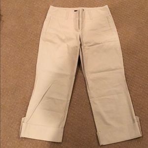 Theory khaki capris